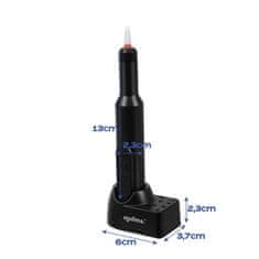 MG Nail Drill električni brusilnik za nohte 0.5W + 6 nastavkov, črn