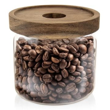 Northix Steklena posoda za sipke izdelke s pokrovom in tesnilom 500 ml