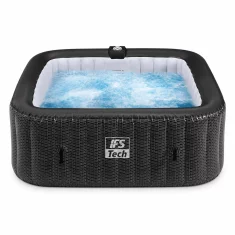 IFS Masažni bazen Quadratix 4P | Black Rattan | 154 cm | 2400 W | IFS Tech