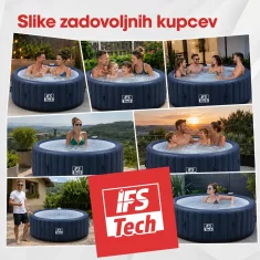 IFS Napihljiv masažni bazen HydraLux 6P | Navy Blue | 208 cm | 2400 W | IFS Tech