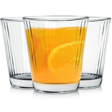 Northix Set treh kozarcev, 220 ml, debelo prozorno steklo