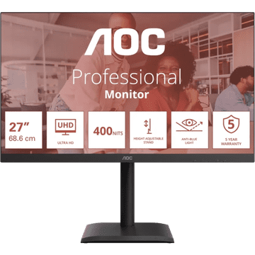 AOC U27E4CV 27" IPS UHD 60Hz USB-C PD poslovni monitor