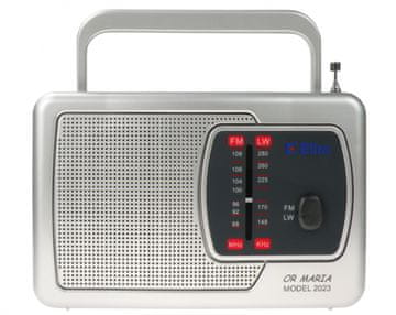 Eltra Eltra MARIA prenosni radio, AM/FM, srebrn