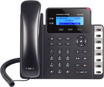 Grandstream Grandstream Networks GXP1628 IP telefon, HD audio, Gigabit Ethernet, črn