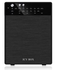 IcyBox ICY BOX IB-RD3640SU3 RAID ohišje za 4x 3.5" HDD, črno