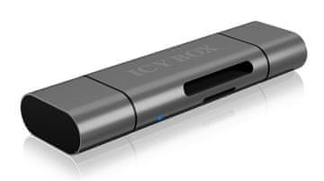 IcyBox IcyBox IB-CR200-C čitalnik kartic USB 2.0 Type-C, Type-A