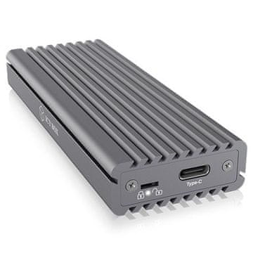 slomart ICY BOX IB-1817M-C31 M.2 NVMe SSD ohišje, sivo, USB 3.2 Gen 2