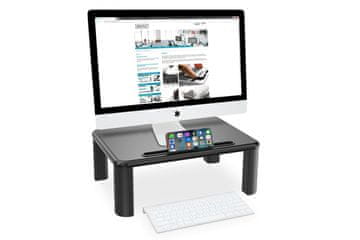 Digitus Digitus DA-90337 nastavljivo stojalo za monitor z lesenim vrhom, črno