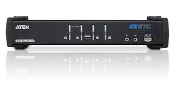 Aten ATEN CS1784A KVM preklopnik 4-portni DVI Dual Link, USB 2.0, Audio
