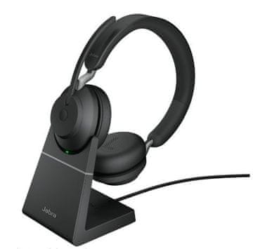Jabra Jabra Evolve2 65 USB-C MS Stereo slušalke s polnilnim stojalom, črne