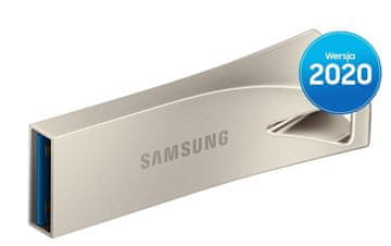 slomart Samsung BAR Plus USB ključek 256GB, USB 3.1 Gen 1, Champagne Silver