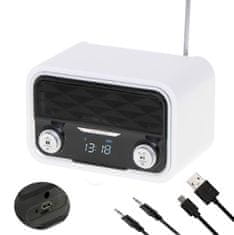 Adler Adler AD 1185 Prenosni Radio Bluetooth USB, bela