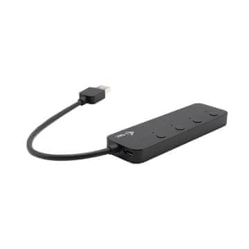 slomart i-tec USB 3.0 Metal HUB 4 Port razdelilnik, aluminij