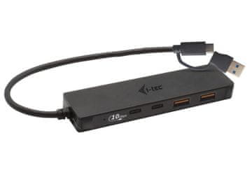 I-TEC i-tec USB-A/USB-C Metal Hub, 2x USB 3.0 + 2x USB-C (10 Gbps)