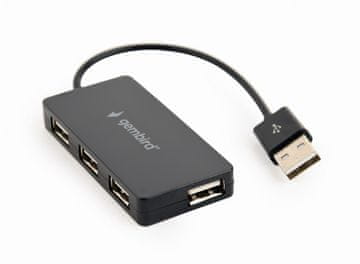 Gembird Gembird UHB-U2P4-04 USB 2.0 hub, 4-portni, črn
