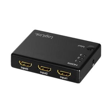 LogiLink LogiLink HD0019 HDMI preklopnik 3x1, 1080p 60Hz, s pilotom