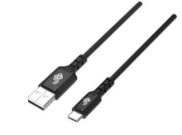 slomart TB USB-USB C kabel 2m, silikonski, črn, Quick Charge