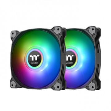 Thermaltake Thermaltake Pure Duo 14 ARGB Sync ventilator za ohišje, 2 kosa, črn