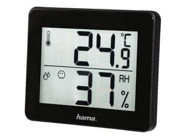 Hama Hama TH-130 Termometer/higrometer, črn
