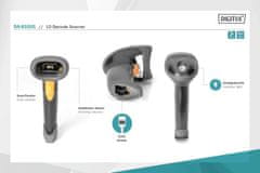 Digitus Digitus 1D Barcode Hand Scanner ročni čitalnik črtne kode, USB