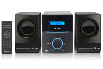 Eltra Eltra Neptun Blue BT mikro sistem CD, USB, Bluetooth, črna z modrimi poudarki