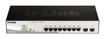 D-Link D-Link DGS-1210-10P mrežni stikalo, 8xGE PoE, 2xSFP, Smart Managed