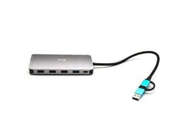 I-TEC i-tec NANO-DOCK-C3 priklopna postaja USB-C/Thunderbolt, 3x Display, LAN, PD 100W
