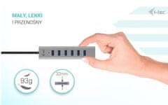 I-TEC i-tec HUB-C7-3DP USB-C hub 7-portni, 100W PD, kovinski