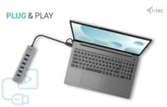 I-TEC i-tec HUB-C7-3DP USB-C hub 7-portni, 100W PD, kovinski