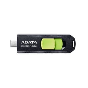 A-Data ADATA UC300 32GB USB 3.2-C Gen1 ključek, črna/zelena