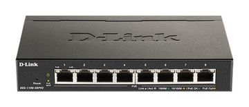 D-Link D-Link DGS-1100-08PV2 pametni mrežni preklopnik 8xGE PoE, 52W
