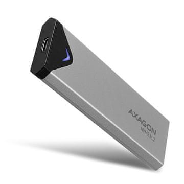 AXAGON AXAGON EEM2-UG2 zunanja M.2 NVMe SSD enklava, USB-C 3.2 Gen 2, aluminij, siva