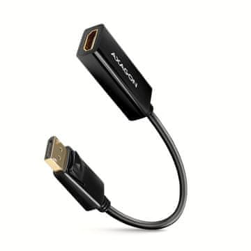 AXAGON AXAGON RVD-HI14N pretvornik DisplayPort -> HDMI 1.4, 4K/30Hz, kabel 18cm