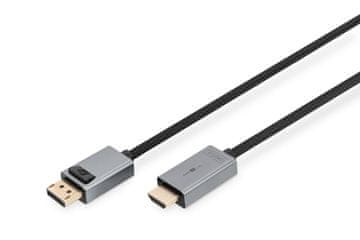 Digitus Digitus DA-70852 pretvorniški kabel DisplayPort - HDMI 4K 30Hz DP/HDMI M/M 3m