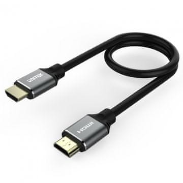 HDMI UNITEK C138W HDMI kabel 2m, v2.1, 8K, 120Hz, siv/črn