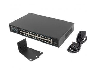 Lanberg Lanberg RSGE-24P-2GE-2S-360 mrežni preklopnik 24xGB PoE+, 2xGB, 2xSFP