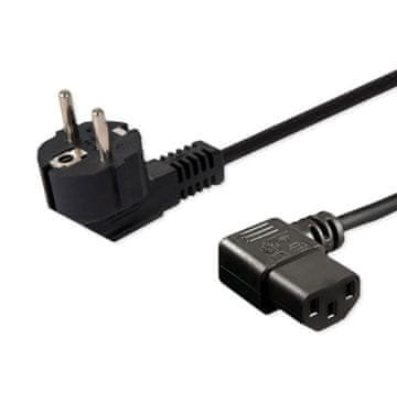 SAVIO SAVIO CL-115 Napajalni kabel Schuko (M) kotni - IEC C13, 1,2m