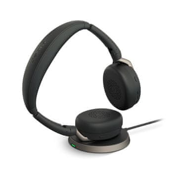 slomart Jabra Evolve2 65 Flex naglavne slušalke, Link380a UC, brezžični polnilec