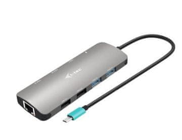 I-TEC i-tec USB-C Metal Nano priklopna postaja, 2x HDMI, PD 100W