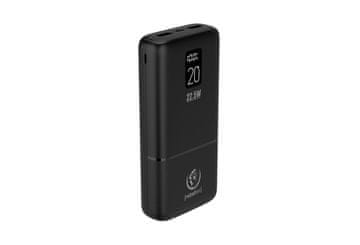 REBELTEC Rebeltec P20 LCDPD powerbank 20000mAh, 22.5W PD, črn