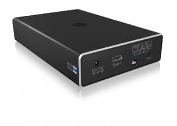 IcyBox ICY BOX IB-RD3221-C31 RAID ohišje za 2x 3.5"/2.5" SATA HDD/SSD, USB 3.2 Gen 2, črno