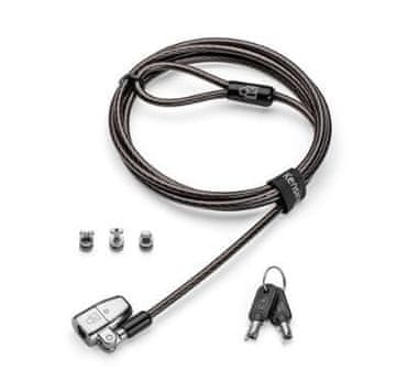 Kensington Kensington ClickSafe 2.0 3-v-1 ključavnica za prenosnik, Nano, Wedge, črna