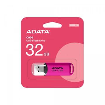 A-Data Adata C906 USB ključek 32GB, USB 2.0, roza