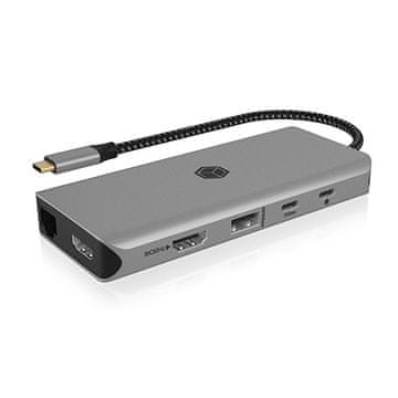 IcyBox ICY BOX IB-DK4061-CPD 12v1 priklopna postaja, 2xHDMI, PD 100W