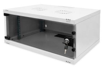 Digitus DIGITUS DN-40011 mrežni ormar 19" 4U, 241x540x400mm, staklena vrata, siv
