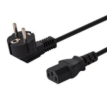 SAVIO Savio CL-181 napajalni kabel CEE 7/7 (E/F) - IEC C13, 5m, črn