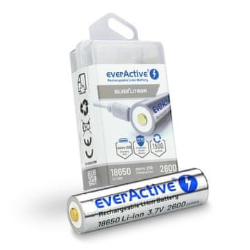 everActive everActive 18650 akumulator 3.7V Li-ion 2600 mAh z micro USB