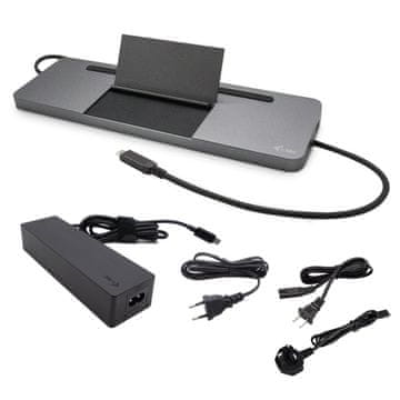 I-TEC i-tec USB-C Metal Ergonomic 4K 3x Display Docking Station 85W + polnilnik 100W