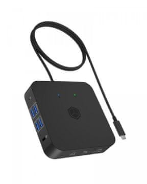 IcyBox ICY BOX IB-DK4090-C 12v1 USB-C Docking Station, 3x HDMI, LAN, USB, PD 100W