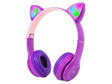 Blow BLOW LED za otroke Brezžične slušalke Bluetooth 5.0, vijolične